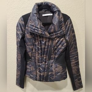 Blanc Noir Camo Motion Panel Puffer